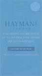 Mobile Screenshot of haymansgin.com