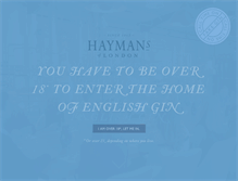 Tablet Screenshot of haymansgin.com